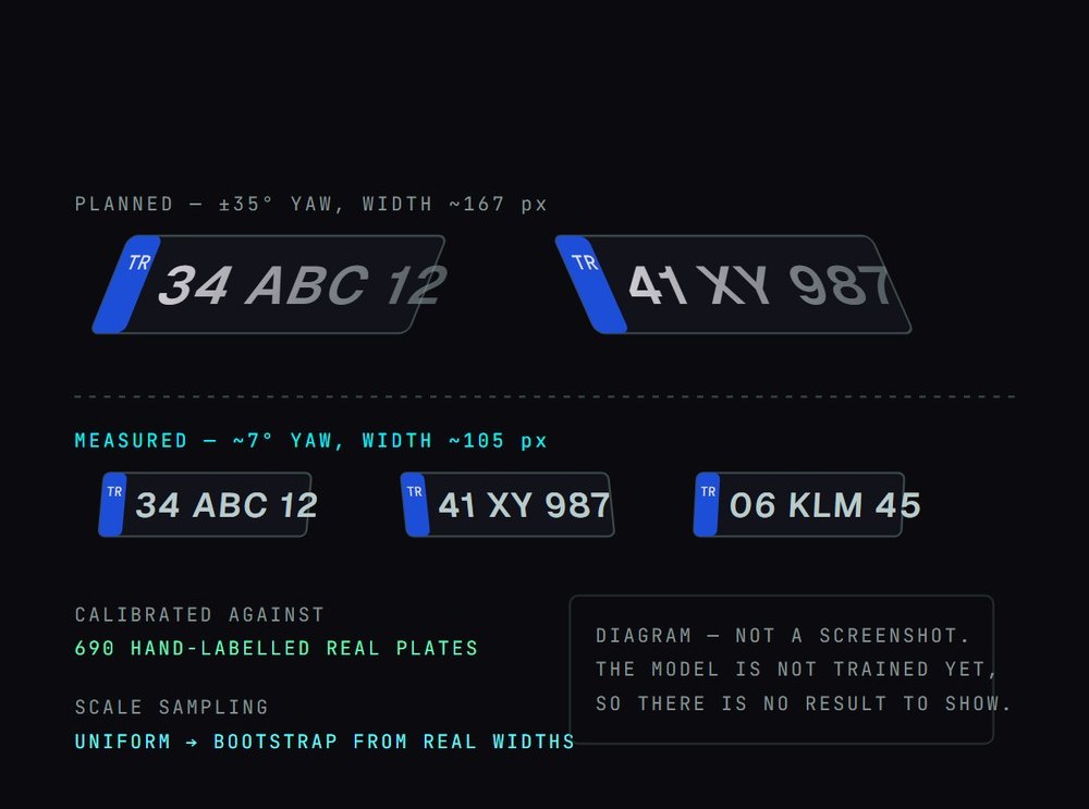 Synthetic plates as the plan assumed them against what the measurements say